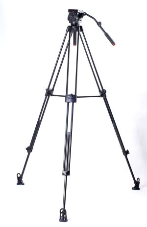 KINGJOY VT-3500 + VT-3530 Aluminijasti video stojalo s 360-stopinjsko panoramsko tekočo glavo